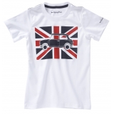 T-shirt Austin Mini drapeau anglais manches courtes