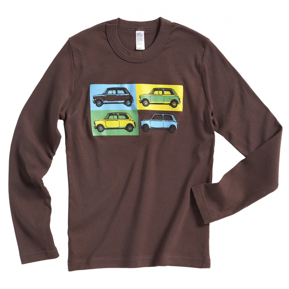 Austin Mini pop art t-shirt - brown