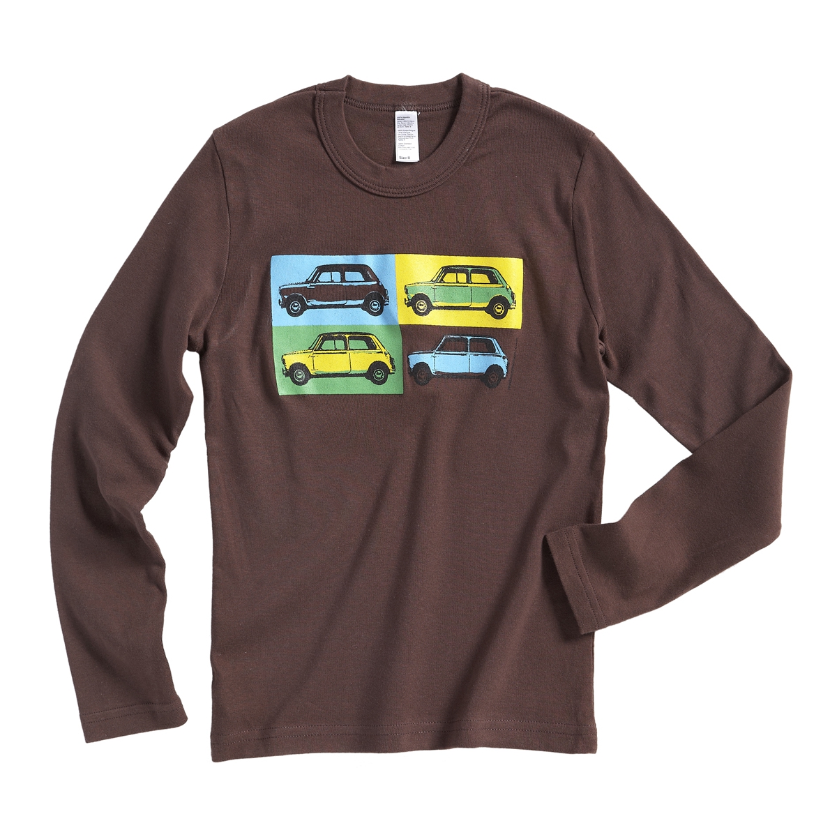 Austin Mini pop art t-shirt - brown