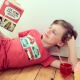 Austin Mini pop art t-shirt for kids - red