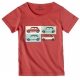 Austin Mini pop art t-shirt for kids - red