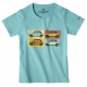 T-shirt enfant Austin Mini Pop art vert menthe