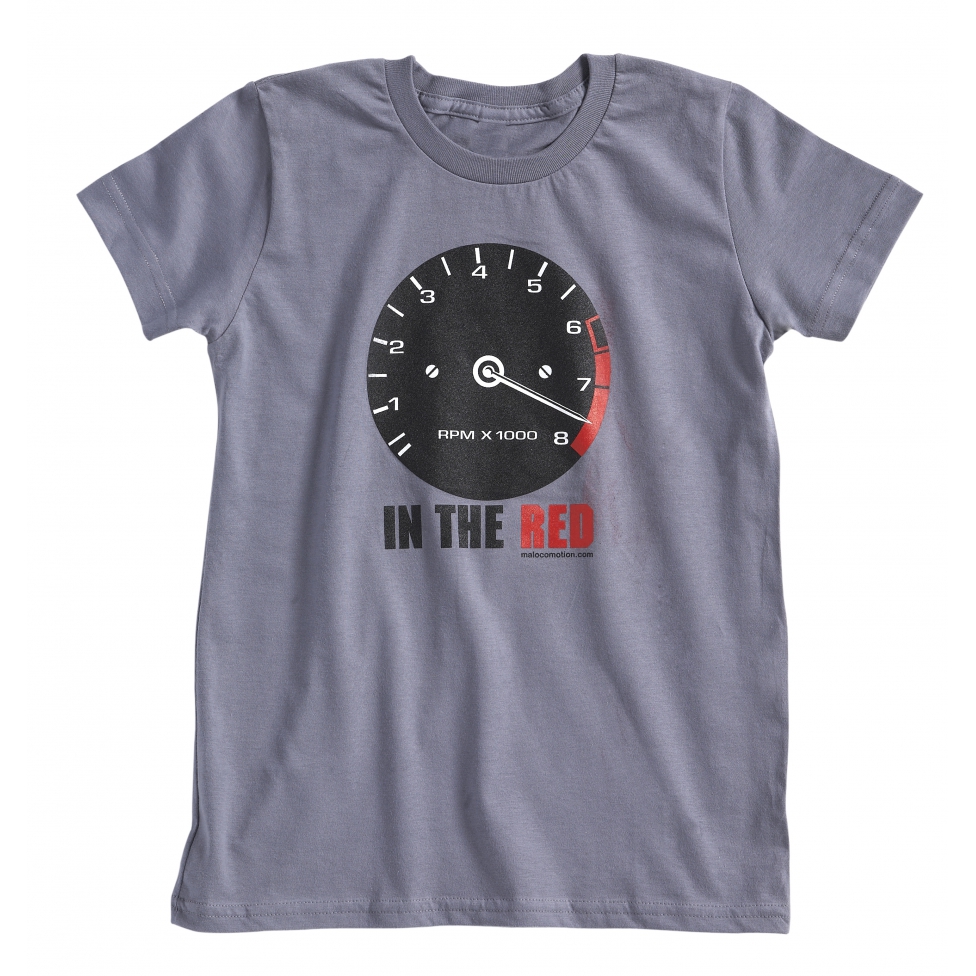 Short sleeves vintage rev-counter t-shirt for kids - slate grey