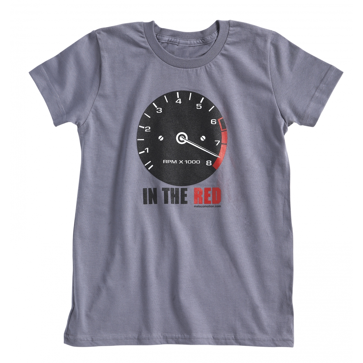 Short sleeves vintage rev-counter t-shirt for kids - slate grey