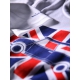 Long sleeves Austin Mini Union Jack t-shirt for adults - white