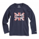  T-shirt marine Austin Mini drapeau anglais 