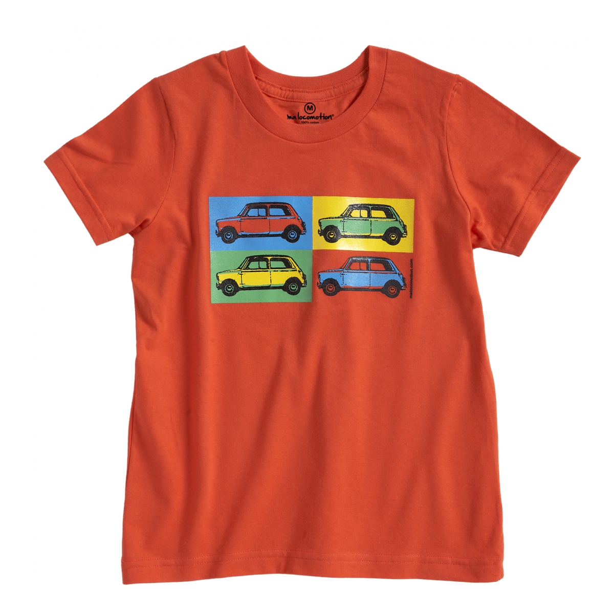 T-shirt Austin Mini Pop art orange 