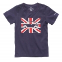 T-shirt Austin Mini drapeau anglais marine à manches courtes