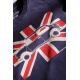 T-shirt Austin Mini drapeau anglais marine à manches courtes